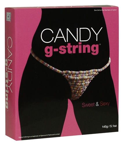 Cottelli Essbarer String aus Zuckerperlen