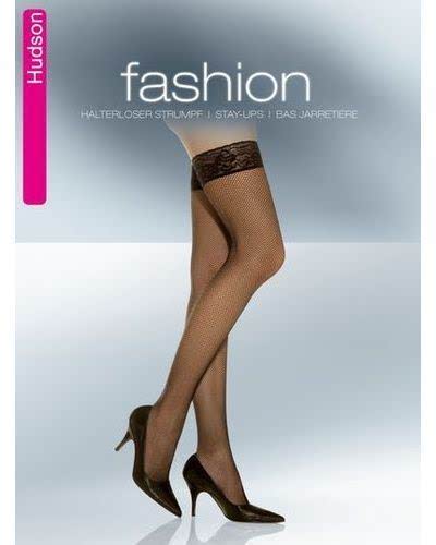 Hudson halterloser Strumpf Mini Netz Design