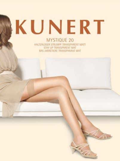Kunert halterloser Strumpf Mystic