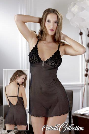 Neglige Kleid mit Samt-Flockprint
