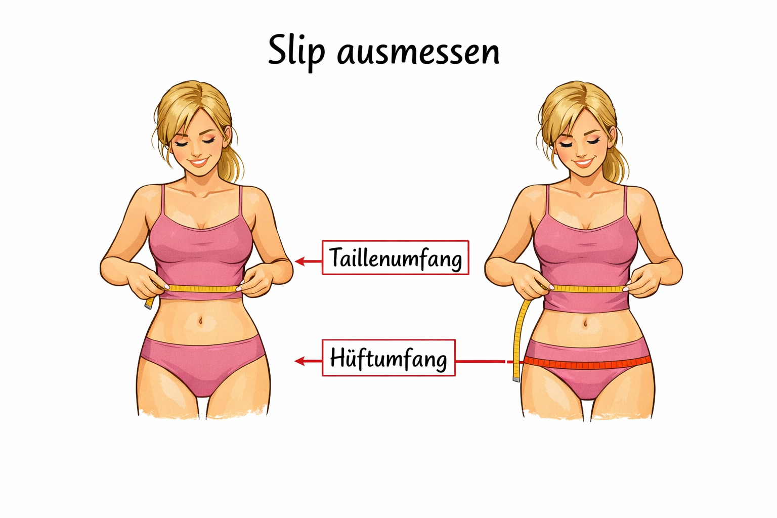 So messen Sie Ihre Slip Größe richtig