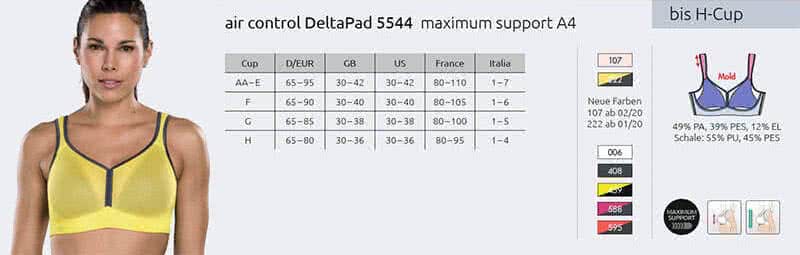 Anita Active Sport BH Deltapad 5544 Maximum Support A4