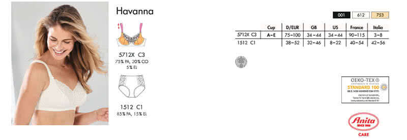 Anita Care Havanna 5712X Anita Care Havanna 5712X