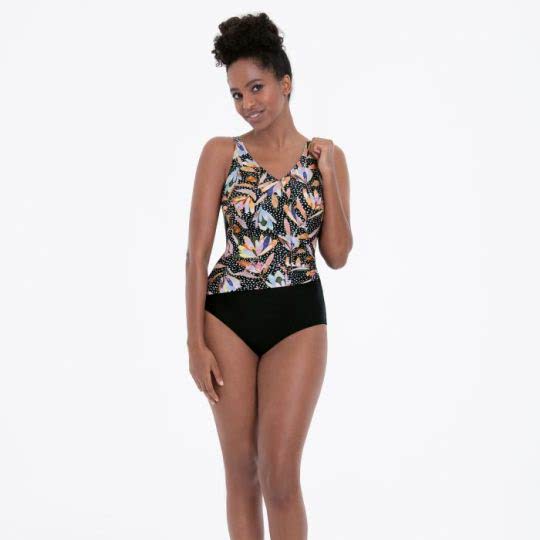 Der Prothesen Badeanzug für Damen Praia aus der Serie Beautiful Dots in einer Mischung aus Mini-Dots und floralem Print. Größe 50 B Cup
