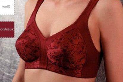 BH ohne Bügel mit Spitze Größe 75G Farbe bordeaux Format Mieder
