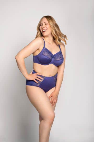 Ulla Bügel BH mit Blende Ella 75-100 K-N Cup blau