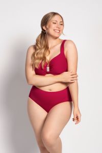 Ulla Bikini Slip St. Tropez hoch 36-54 rot
