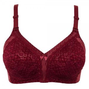 BH ohne Bügel Größe 105D Farbe bordeaux Format Mieder