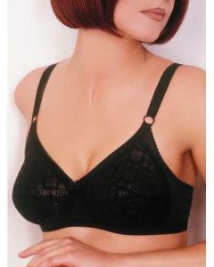 BH ohne Bügel mit Einlage Größe 80C Farbe schwarz Format Mieder