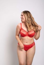 Ulla Jasmin Bügel BH rot 2723