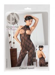 Cottelli Catsuit busenfrei mit Neckholder S/L und XL/2XL