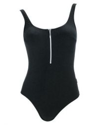 Anita Badeanzug mit Reißverschluss schwarz
