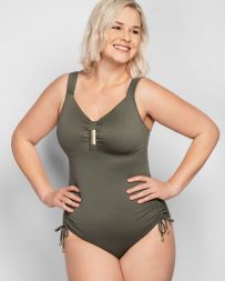 Ulla Bikini Slip mit Spange St. Tropez olive 9133